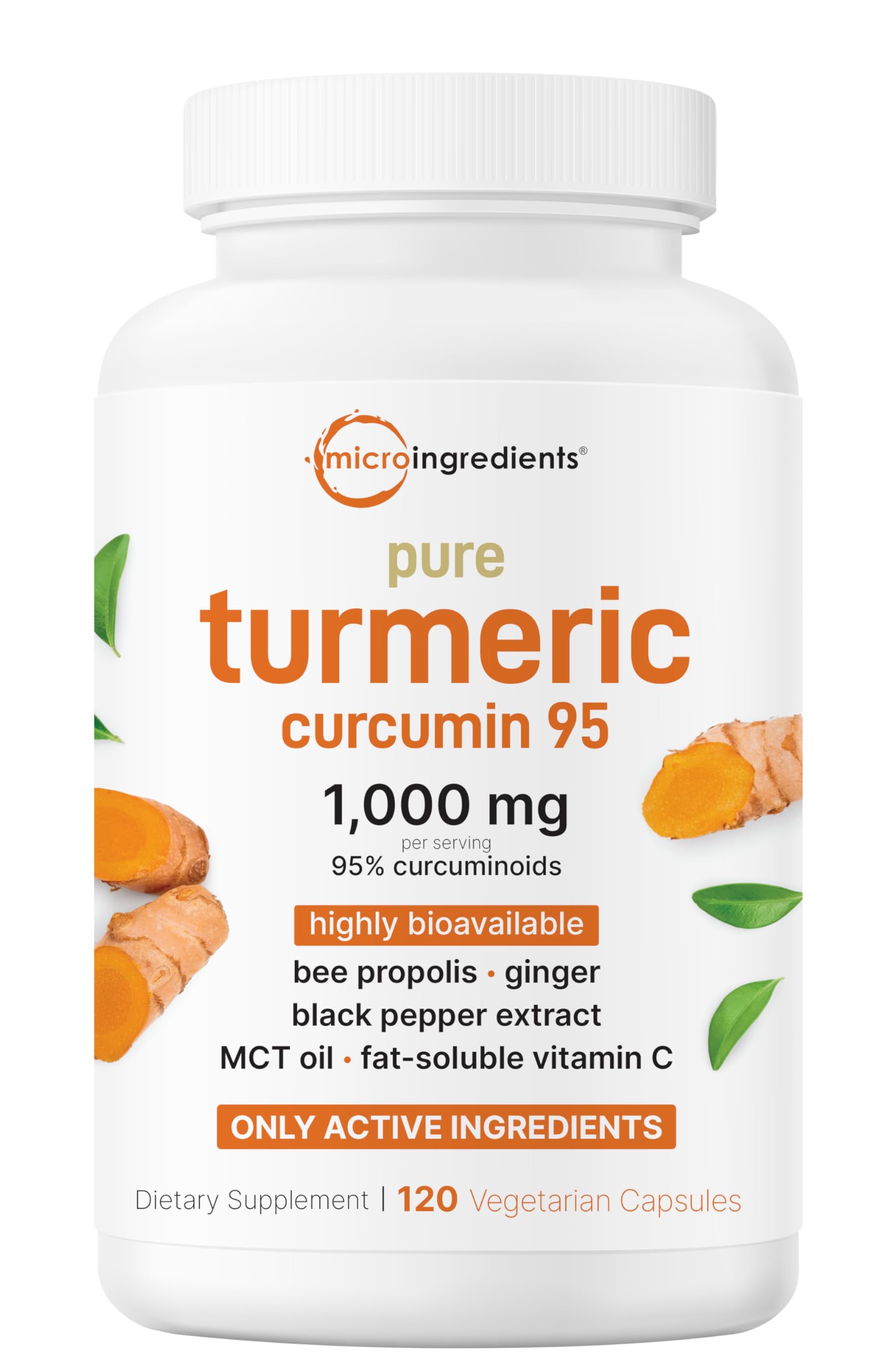 Foto 2 pulgar | Suplemento: Microingredientes: Cúrcuma, Curcumina, 1000 Mg, 120 C - Venta Internacional.
