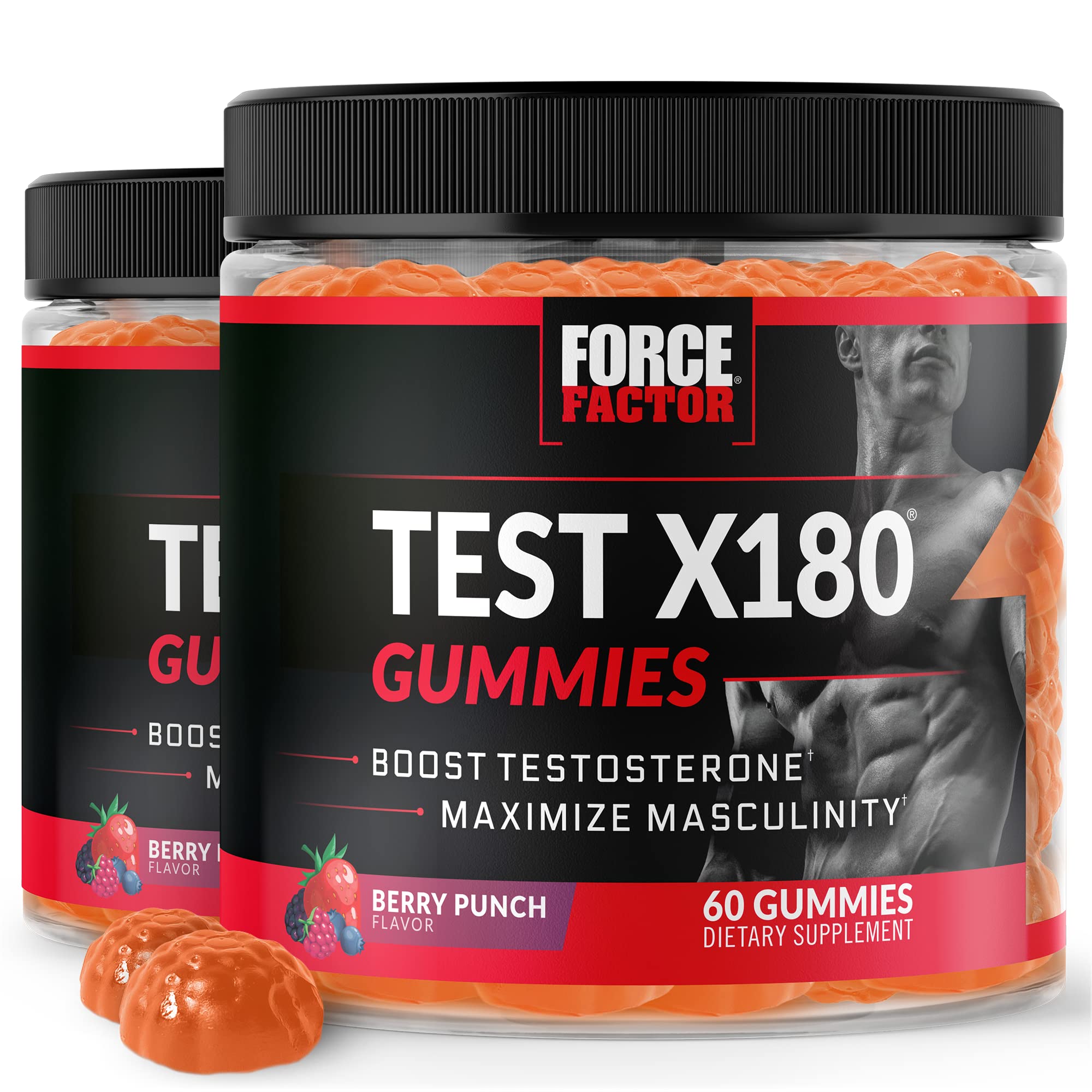 Foto 2 pulgar | Testosterone Booster Force Factor Test X180 Gummies 120 - Venta Internacional.