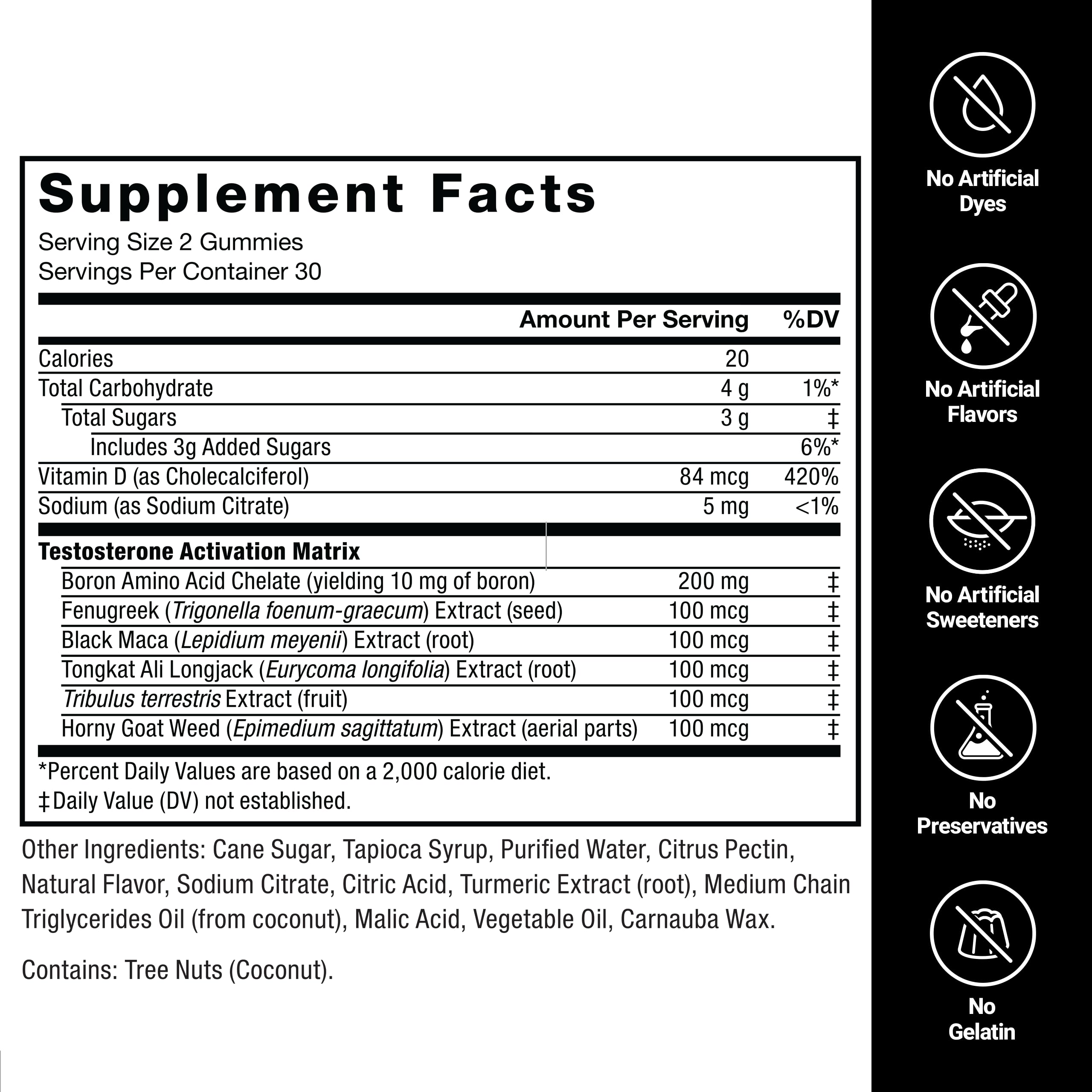 Foto 6 | Testosterone Booster Force Factor Test X180 Gummies 120 - Venta Internacional.