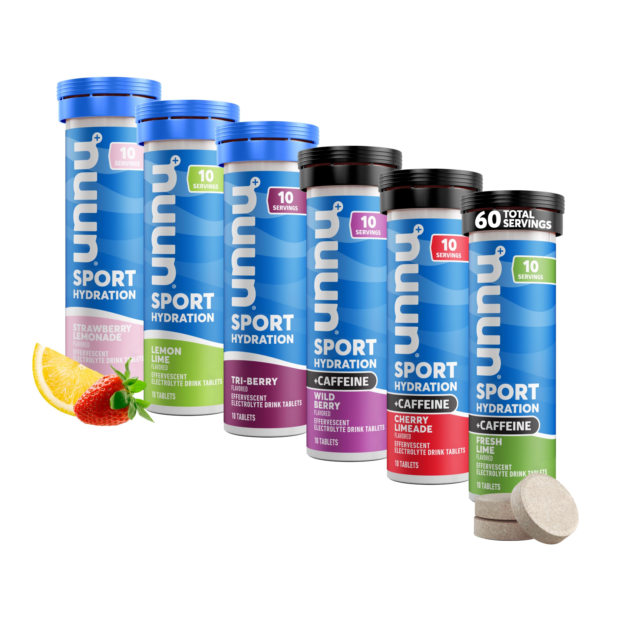 Foto 2 pulgar | Tabletas Electrolíticas Nuun Sport + Cafeína Soluble, Paquete De 6 - Venta Internacional.