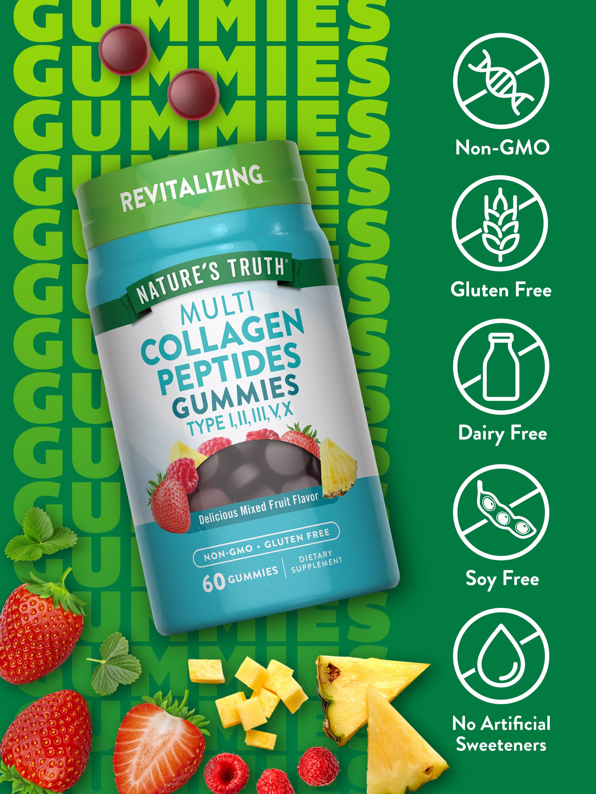 Foto 4 pulgar | Gomitas Multicolágeno Supplement Nature's Truth, 60 Unidades - Venta Internacional.