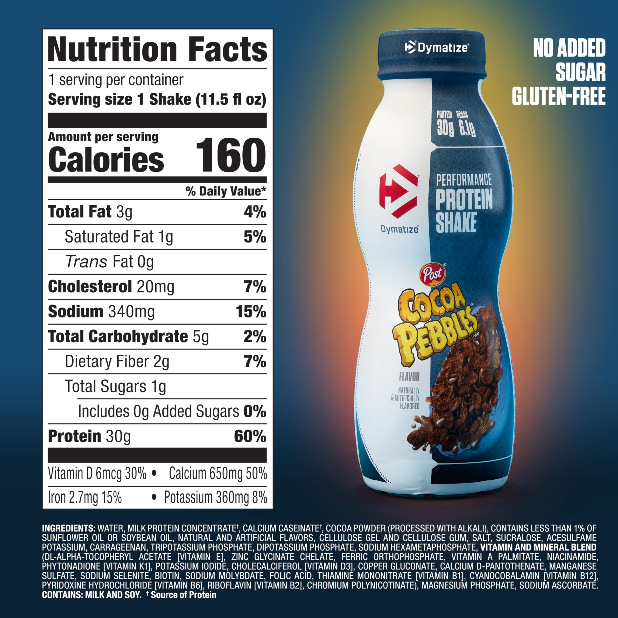 Foto 5 | Batido Proteico Dymatize Performance Cocoa Pebbles 340 Ml X12 - Venta Internacional.