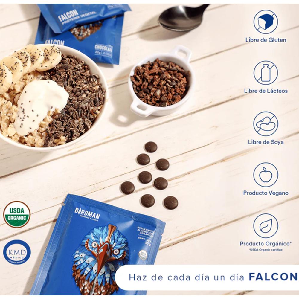 Foto 4 | Falcon Proteína Vegetal Orgánica Vainilla 1.8 Kg Birdman