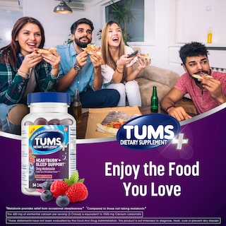 Foto 6 | Suplemento Tums Heartburn + Sleep Support 54 Comprimidos Berry - Venta Internacional.