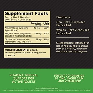 Foto 3 | Suplemento Optimum Nutrition, Zinc Y Magnesio, 90 Tabletas - Venta Internacional.