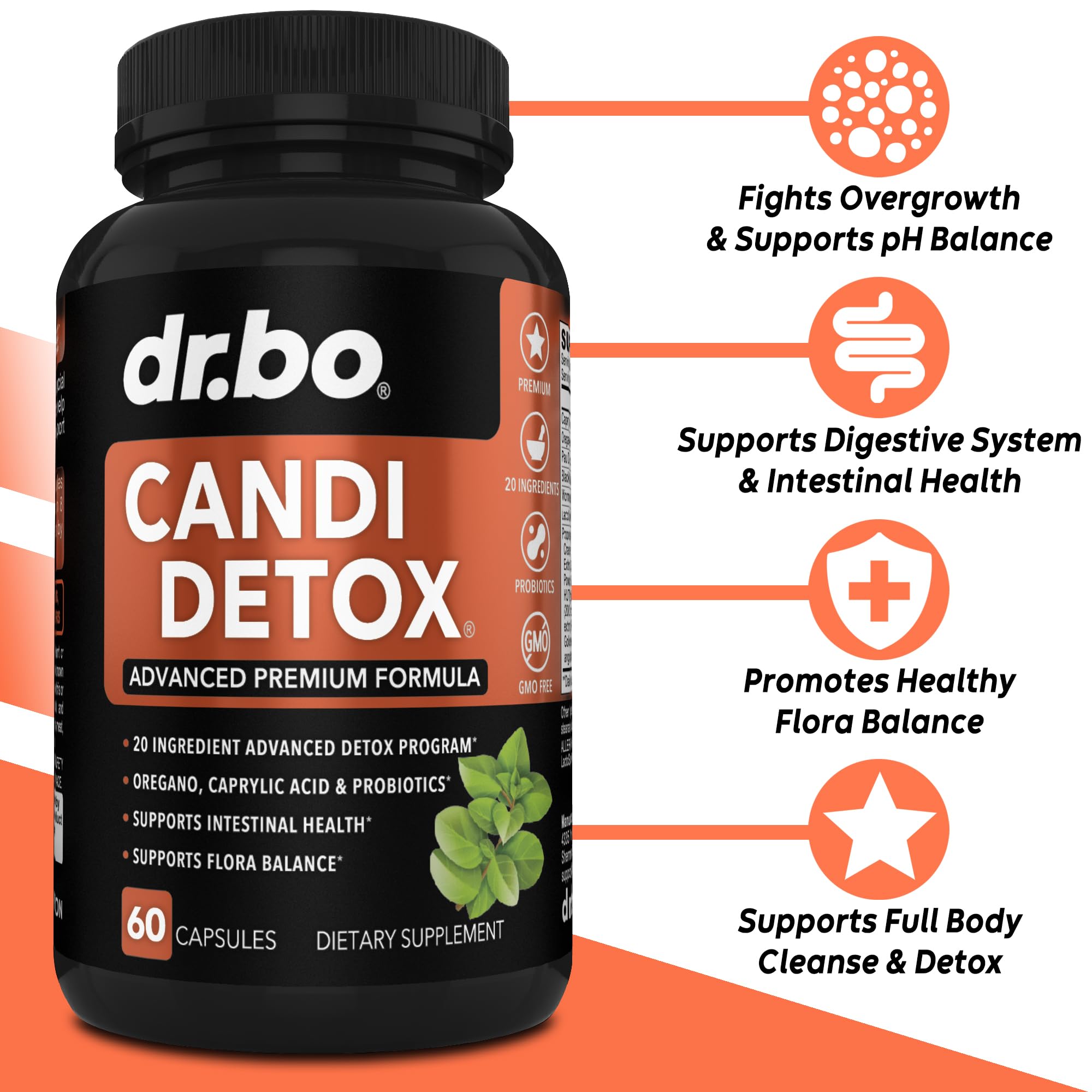 Foto 3 pulgar | Kit De Suplementos Desintoxicantes De Candida Cleanse Dr. Bo Candi Detox - Venta Internacional.