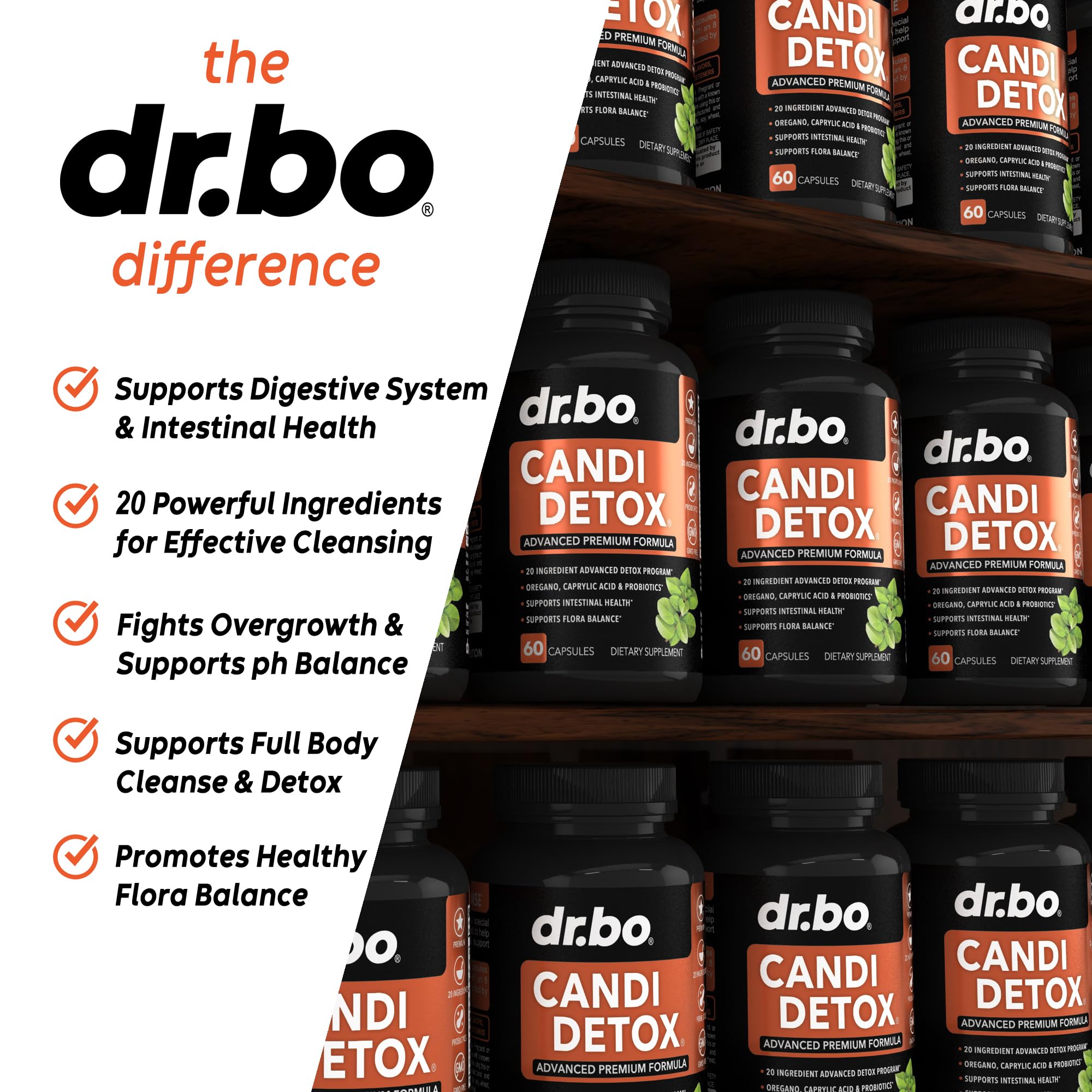 Foto 5 pulgar | Kit De Suplementos Desintoxicantes De Candida Cleanse Dr. Bo Candi Detox - Venta Internacional.