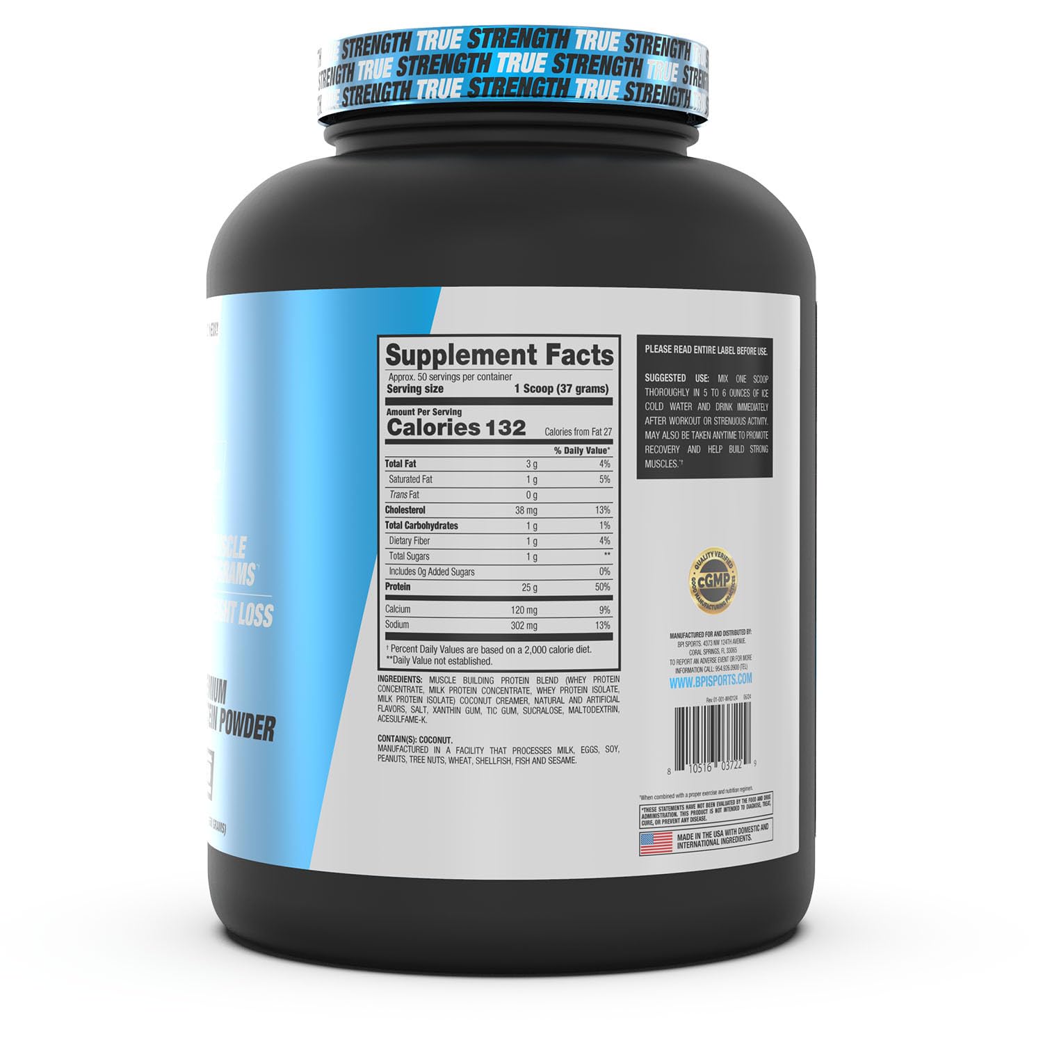 Foto 4 pulgar | Proteína En Polvo Bpi Sports Whey Hd Ultra Premium 1,86 Kg - Venta Internacional.