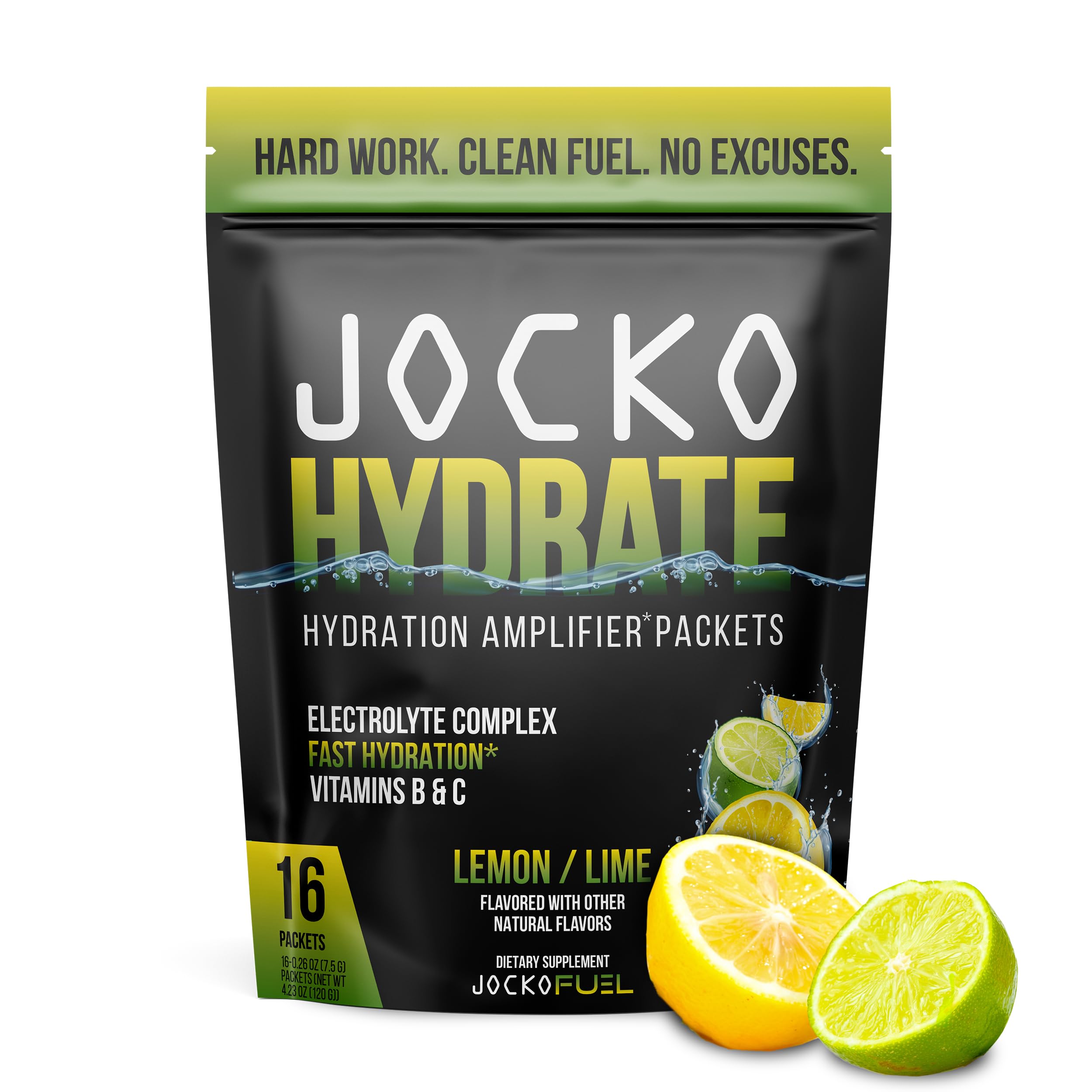 Foto 2 pulgar | Amplificador De Hidratación Supplement Jocko Fuel, Limón Y Lima, Paquete De 16 - Venta Internacional.