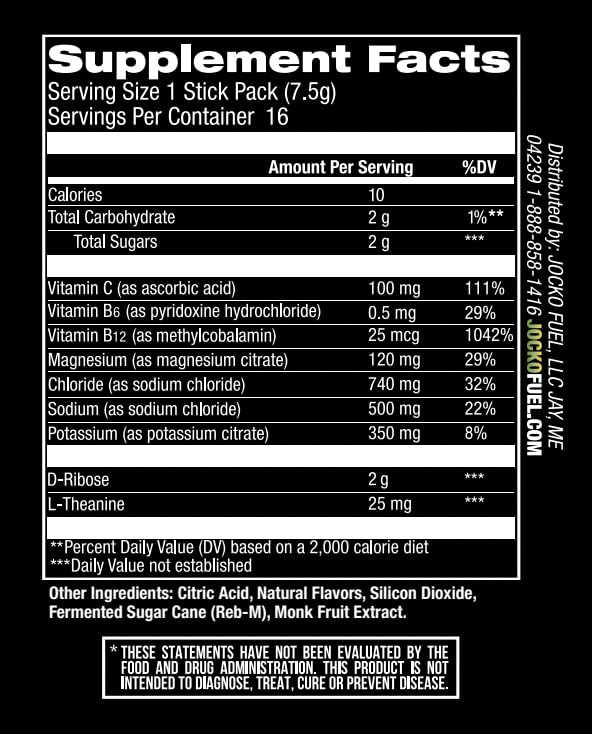 Foto 4 pulgar | Amplificador De Hidratación Supplement Jocko Fuel, Limón Y Lima, Paquete De 16 - Venta Internacional.