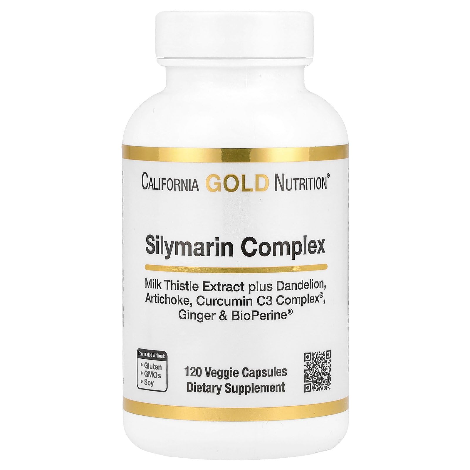 Foto 2 pulgar | Suplemento Del Complejo De Silimarina California Gold Nutrition 120 Cápsulas - Venta Internacional.