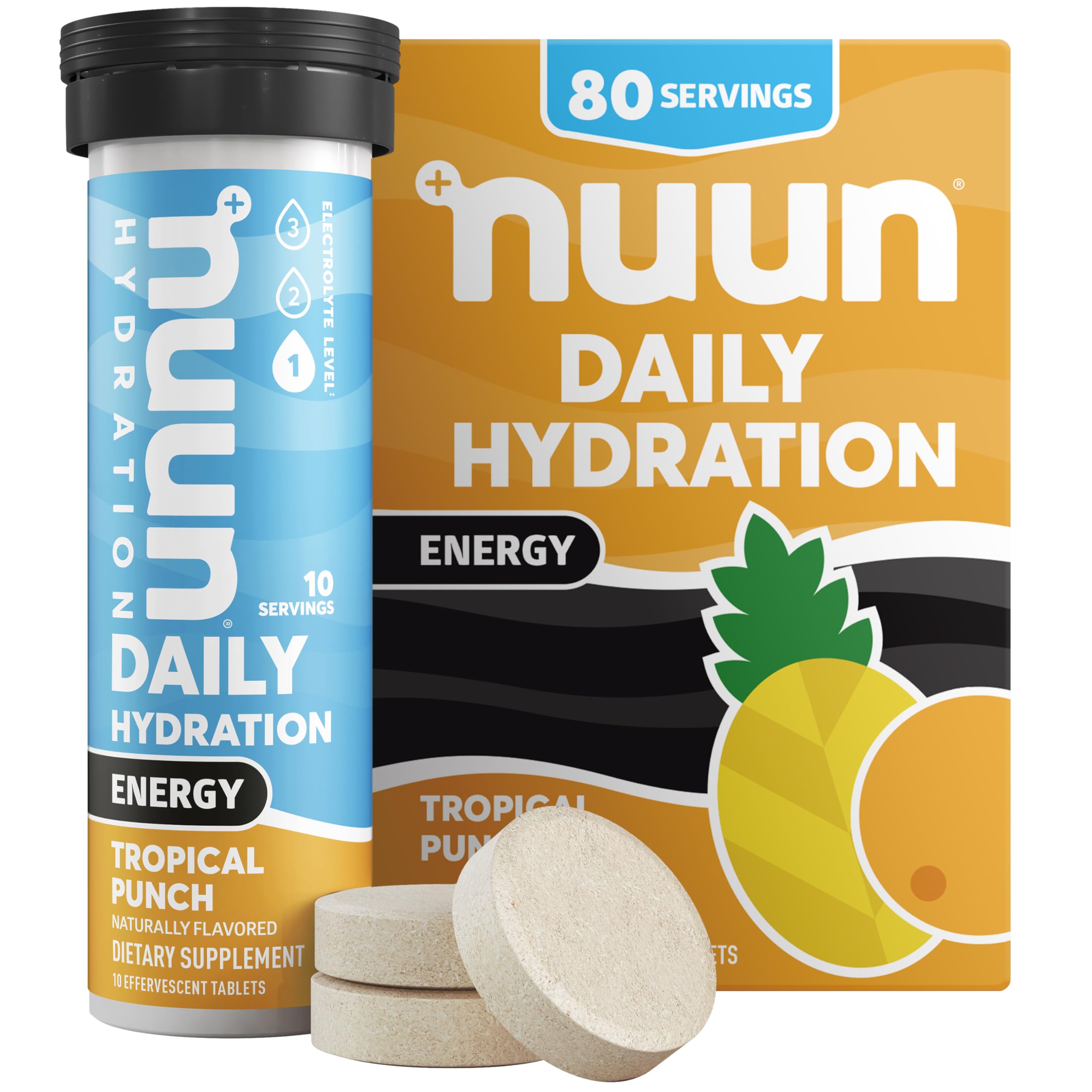 Foto 2 pulgar | Tabletas Electrolíticas Nuun Energy Con Ginseng Y Cafeína 80 Unidades - Venta Internacional.