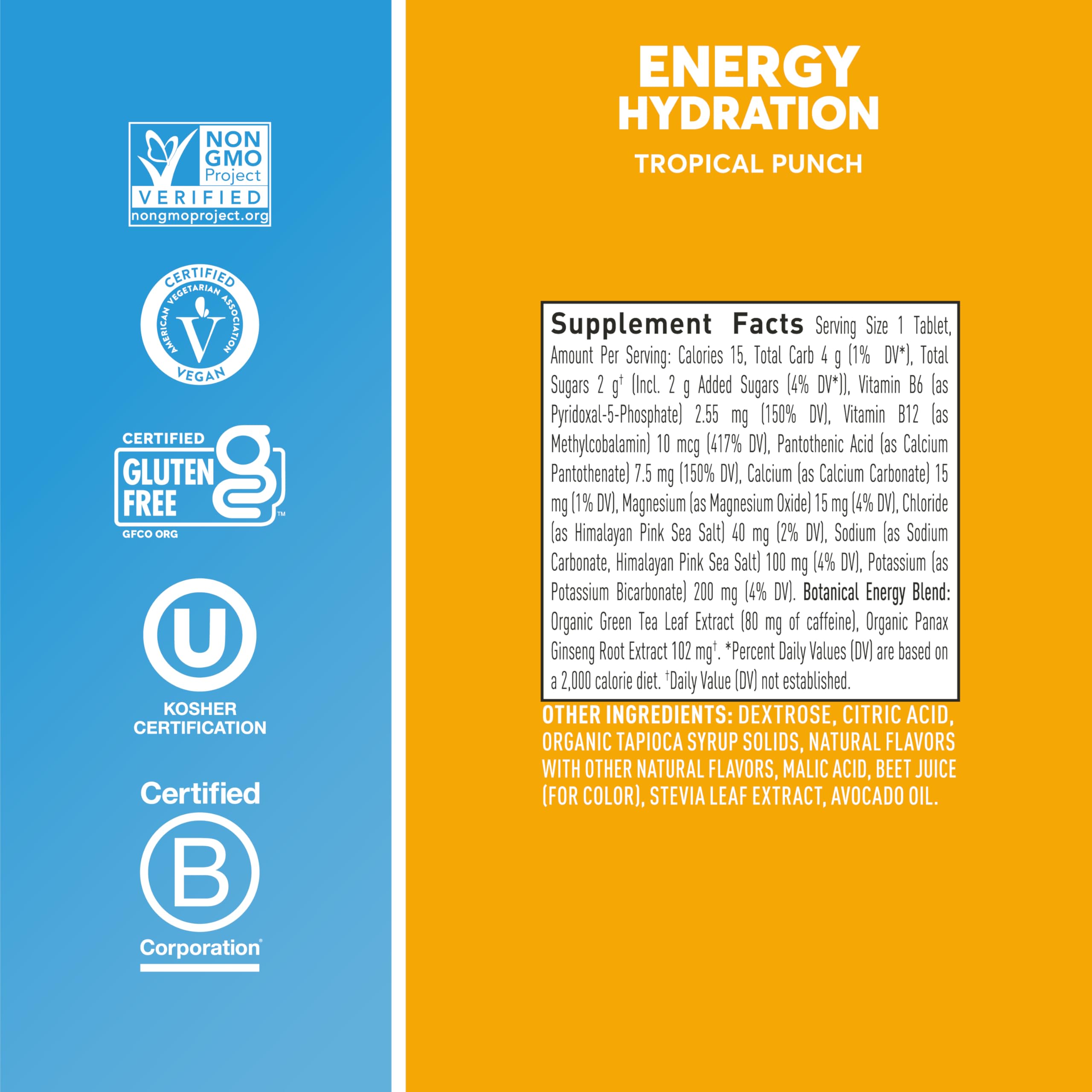 Foto 5 | Tabletas Electrolíticas Nuun Energy Con Ginseng Y Cafeína 80 Unidades - Venta Internacional.