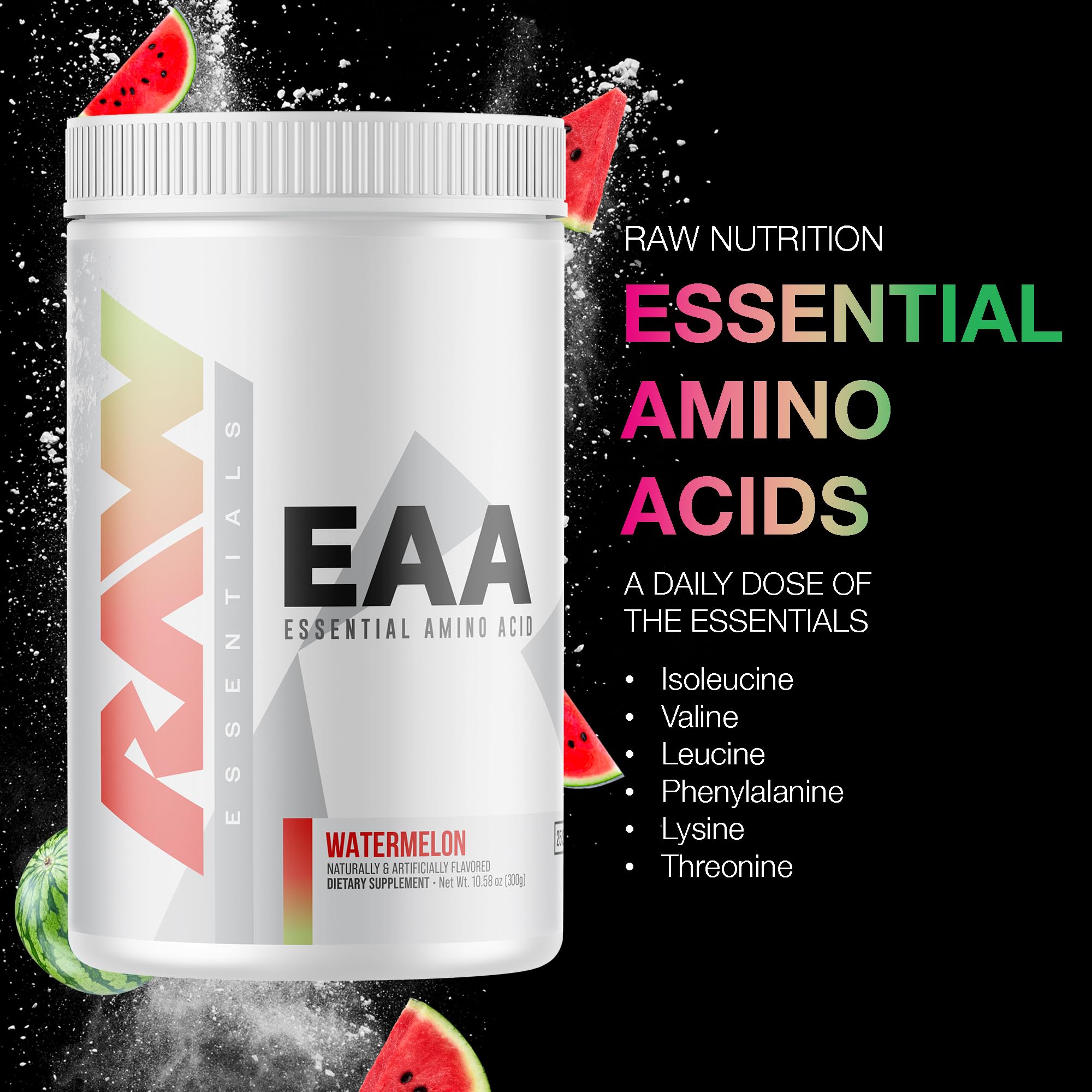 Foto 2 | Aminoácidos En Polvo Raw Eaa Sabor Sandía 25 Porciones - Venta Internacional.