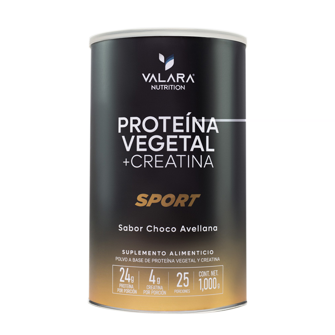 Valara Proteína Vegana Sport Choco Avellana + Creatina Monohidratada 1000g