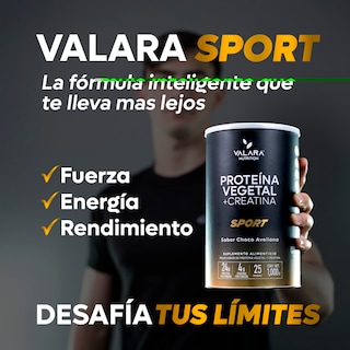 Foto 6 | Valara Proteína Vegana Sport Choco Avellana + Creatina Monohidratada 1000g