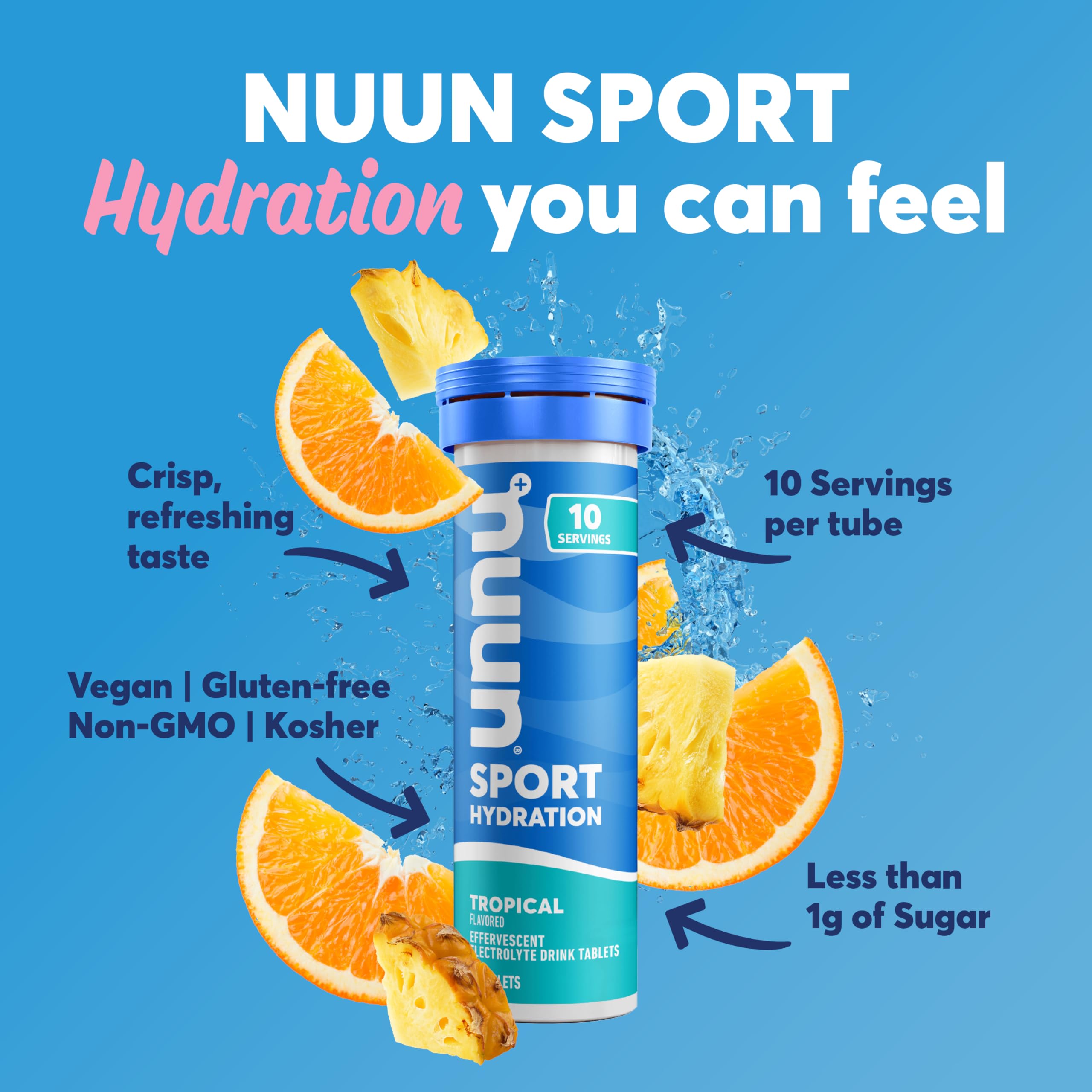 Foto 3 pulgar | Tabletas Electrolíticas Nuun Sport Con Magnesio Y Calcio, Paquete De 8 - Venta Internacional.