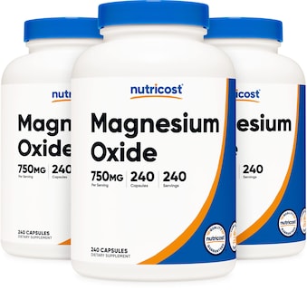 Foto 1 | Suplemento Nutricost De Óxido De Magnesio 750 Mg 240 Cápsulas X3 - Venta Internacional.