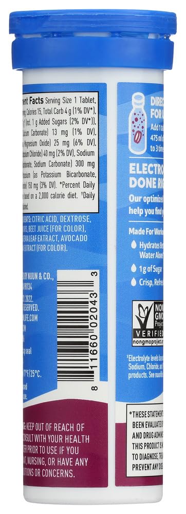 Foto 3 | Tabletas Para Bebidas Mejoradas Con Electrolitos Nuun Active Tri-berry - Venta Internacional.