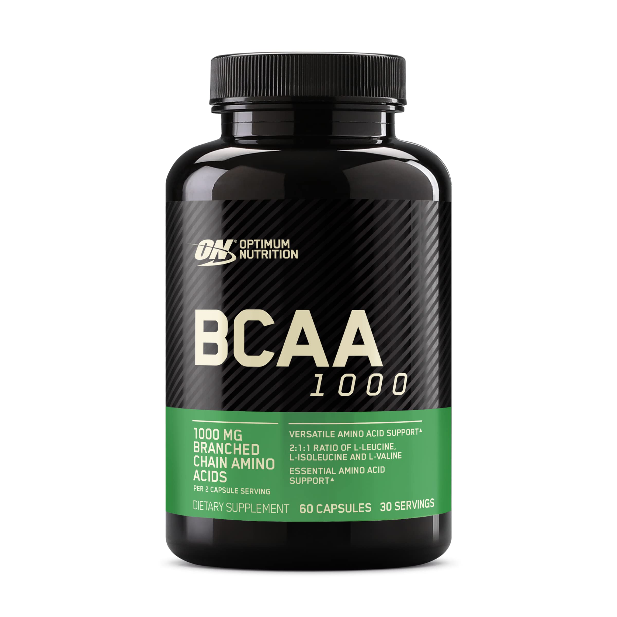 Cápsulas De Bcaa Supplement Optimum Nutrition, 1000 Mg, 60 Unidades - Venta Internacional.