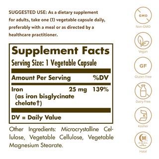 Foto 2 | Suplemento Solgar Gentle Iron Para Glóbulos Rojos, 180 Unidades - Venta Internacional.