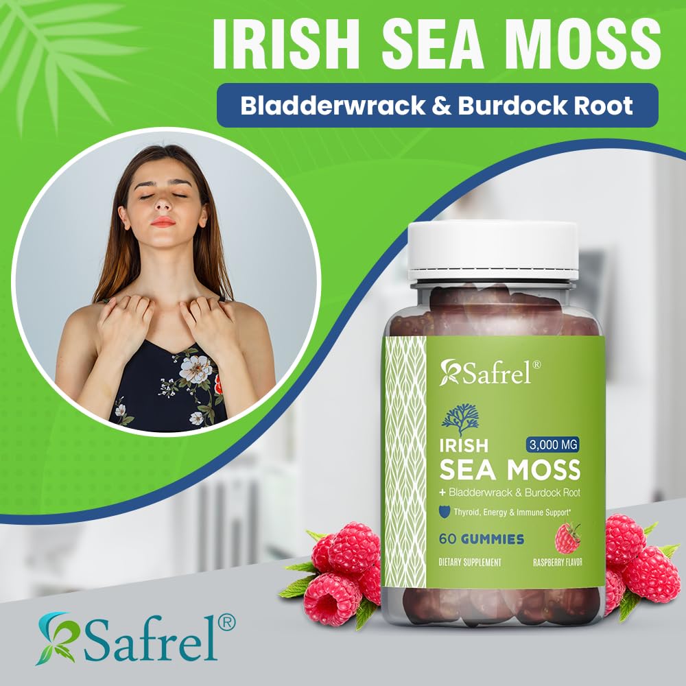 Foto 3 pulgar | Suplemento Safrel Irish Sea Moss Gomies 3000 Mg 60 Veganas - Venta Internacional.