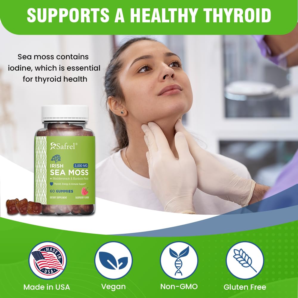 Foto 7 pulgar | Suplemento Safrel Irish Sea Moss Gomies 3000 Mg 60 Veganas - Venta Internacional.
