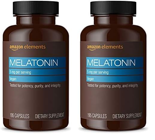 Foto 1 | Suplemento Amazon Elements, Cápsulas De Melatonina De 5 Mg, 195 Unidades - Venta Internacional.