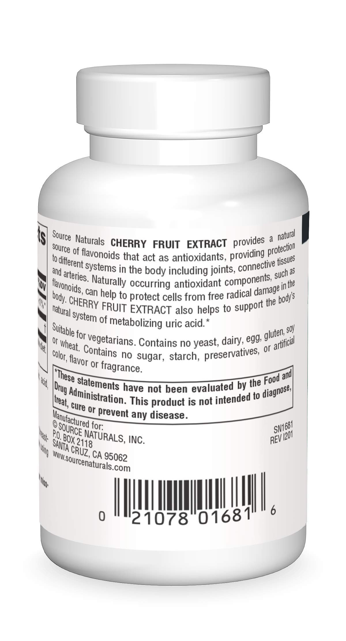 Foto 3 pulgar | Extracto De Cereza Supplement Source Naturals 500 Mg - Venta Internacional.