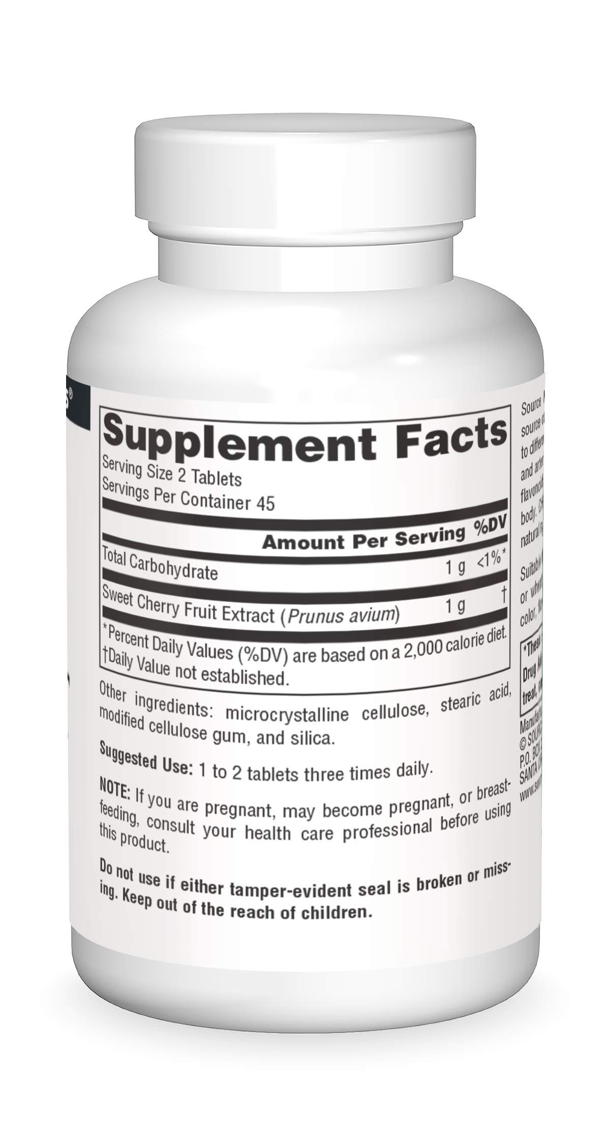 Foto 4 pulgar | Extracto De Cereza Supplement Source Naturals 500 Mg - Venta Internacional.