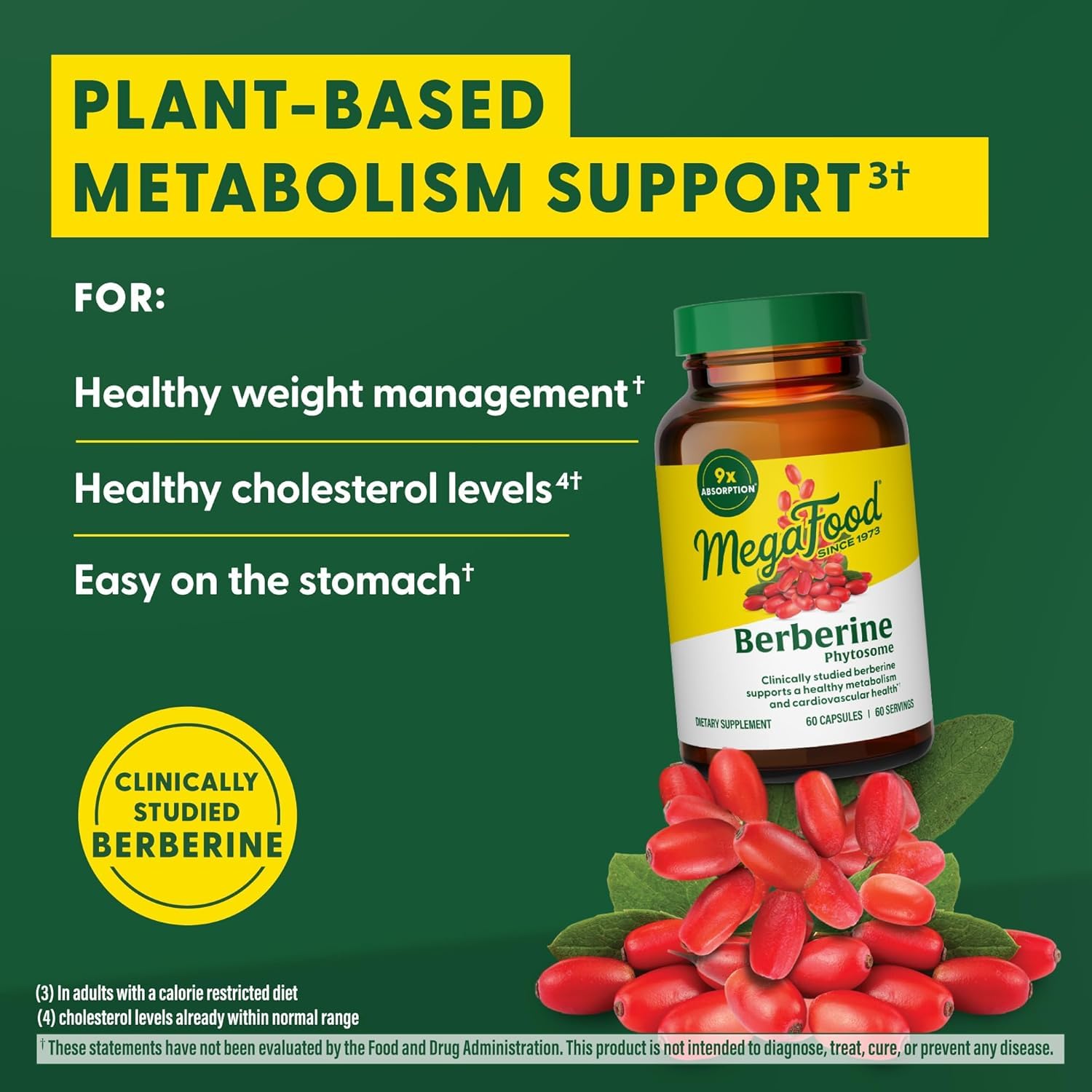 Foto 5 pulgar | Suplemento Megafood Berberine Phytosome 550 Mg 60 Cápsulas - Venta Internacional.