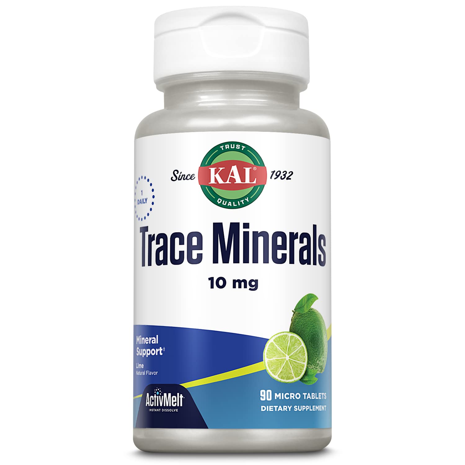 Foto 1 | Suplementos Minerales Kal Trace Minerals, Tabletas Activmelt De 10 Mg - Venta Internacional.