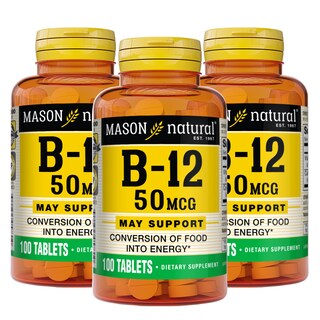 Foto 1 | Suplemento Mason Natural De Vitamina B12 50 Mcg Con Calcio 100 Comprimidos - Venta Internacional.