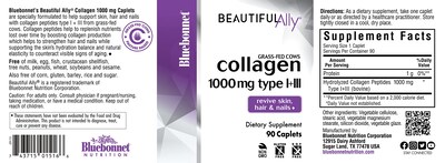 Foto 2 | Suplemento Bluebonnet Nutrition Beautiful Ally Collagen - Venta Internacional.