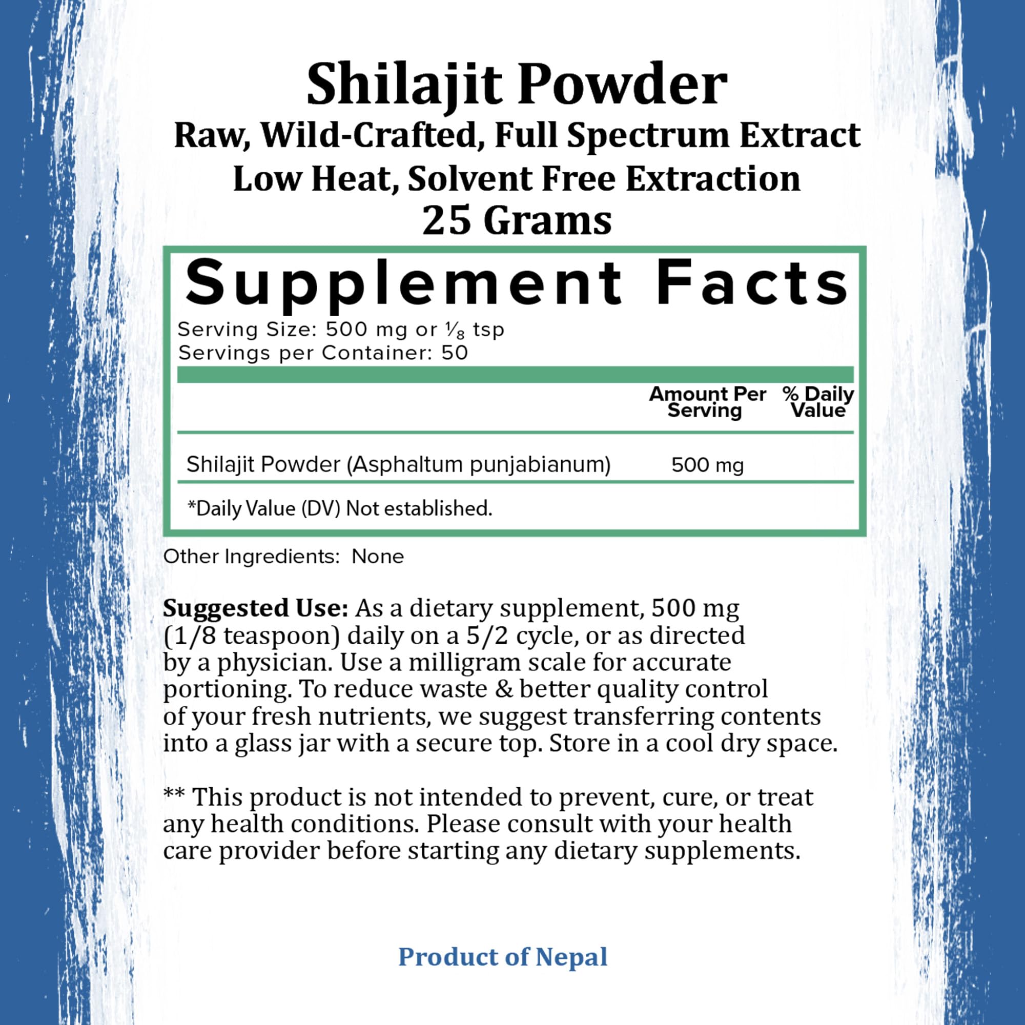 Foto 8 pulgar | Shilajit Powder Holistic Bin Himalayan Wildcrafted, 25 G - Venta Internacional.