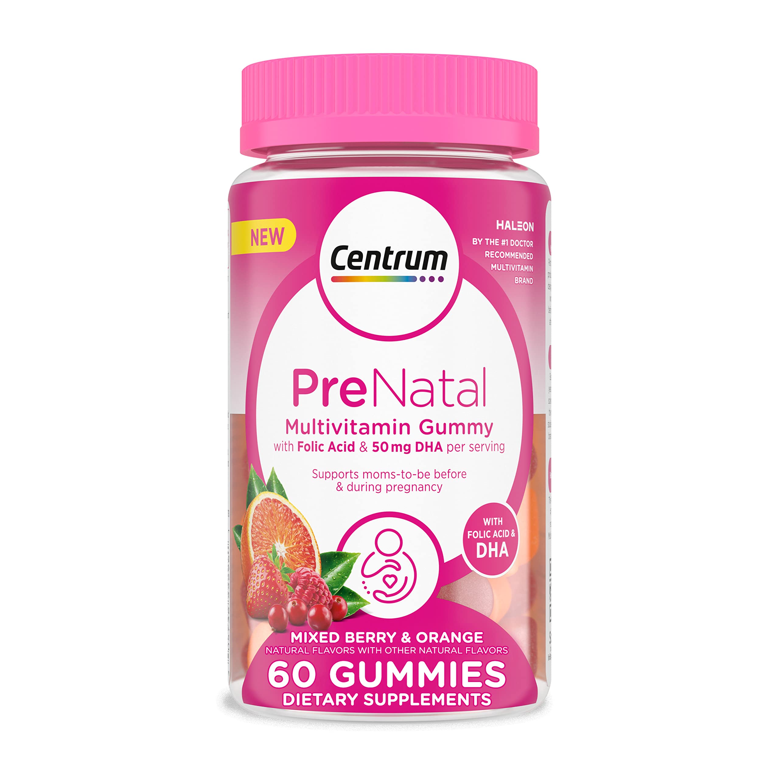 Foto 2 pulgar | Gomitas Multivitamínicas Prenatales Centrum, 60 Unidades, 30 Días - Venta Internacional.