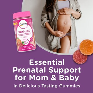 Foto 2 | Gomitas Multivitamínicas Prenatales Centrum, 60 Unidades, 30 Días - Venta Internacional.