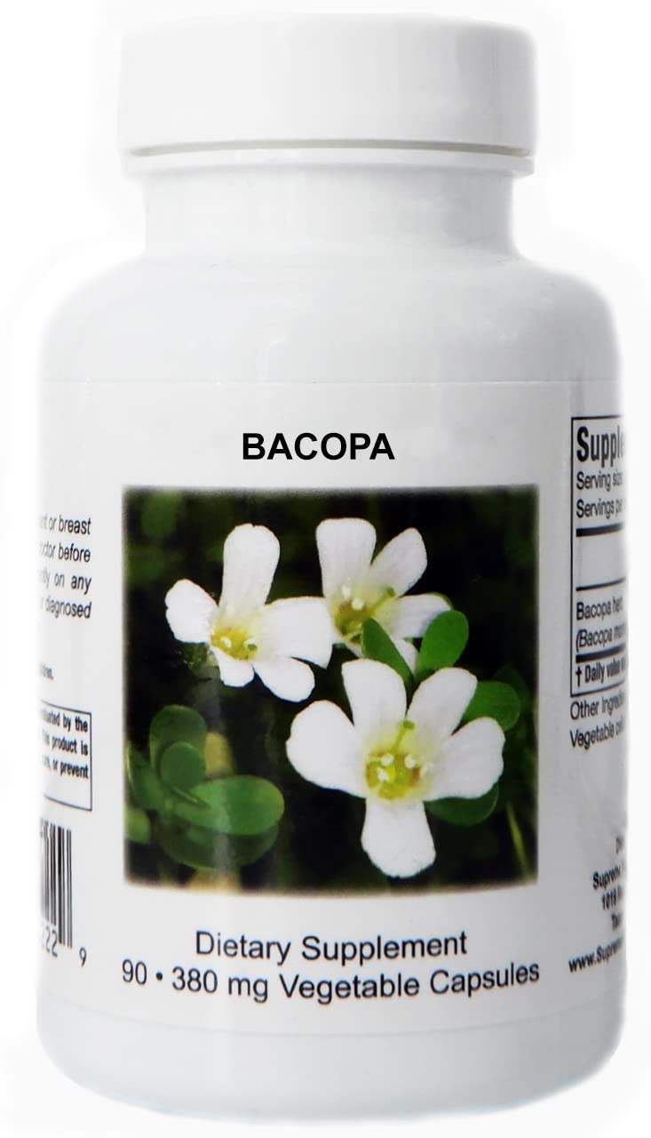 Foto 2 pulgar | Supreme Nutrition Products Bacopa 90 Cápsulas Vegetarianas - Venta Internacional.