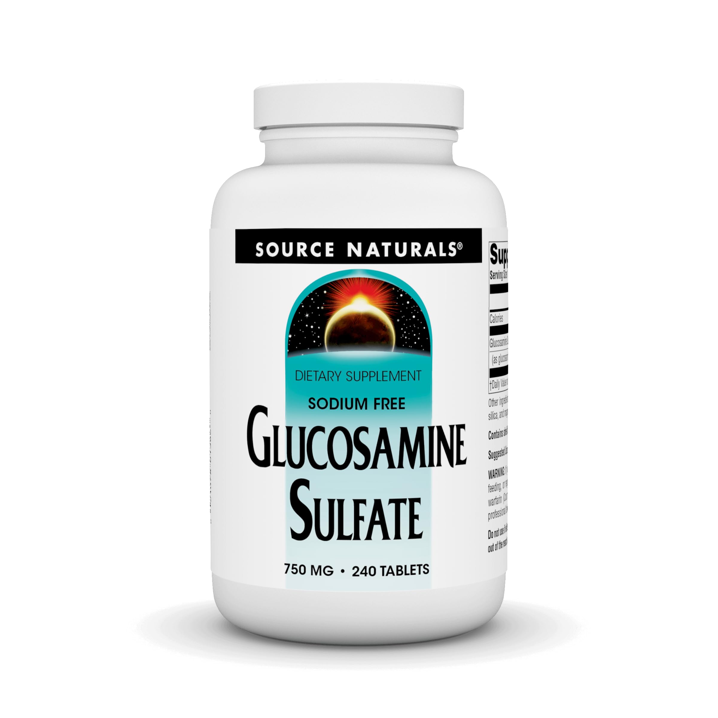 Foto 2 pulgar | Sulfato De Glucosamina Supplement Source Naturals 750 Mg 240 Comprimidos - Venta Internacional.