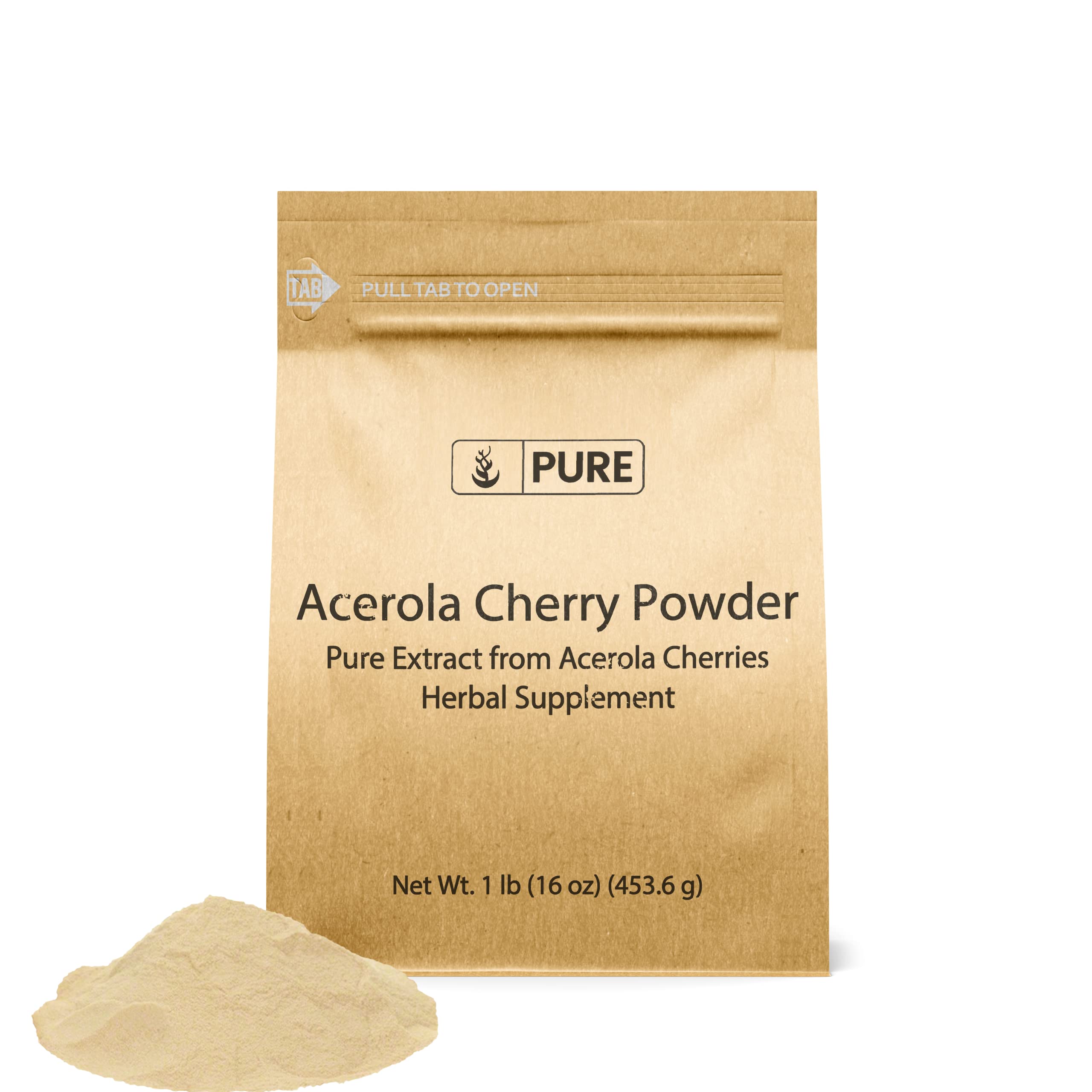 Foto 1 | Suplemento: Ingredientes Originales Puros: Acerola Y Cereza En Polvo, 454 G - Venta Internacional.