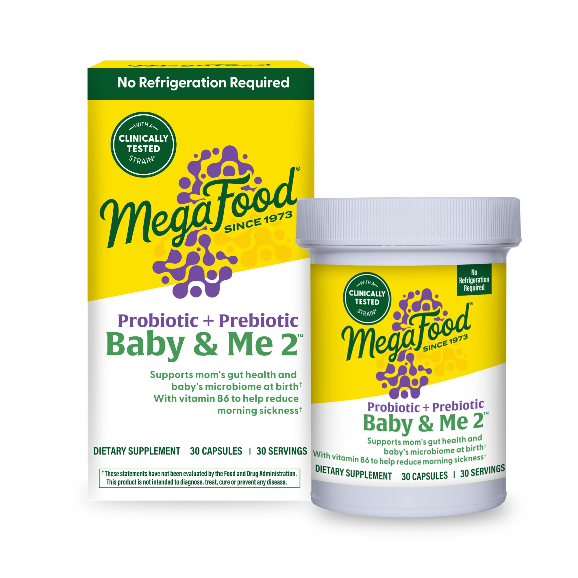 Foto 1 | Suplemento Probiótico Prenatal Megafood Baby & Me 2 30 Cápsulas - Venta Internacional.