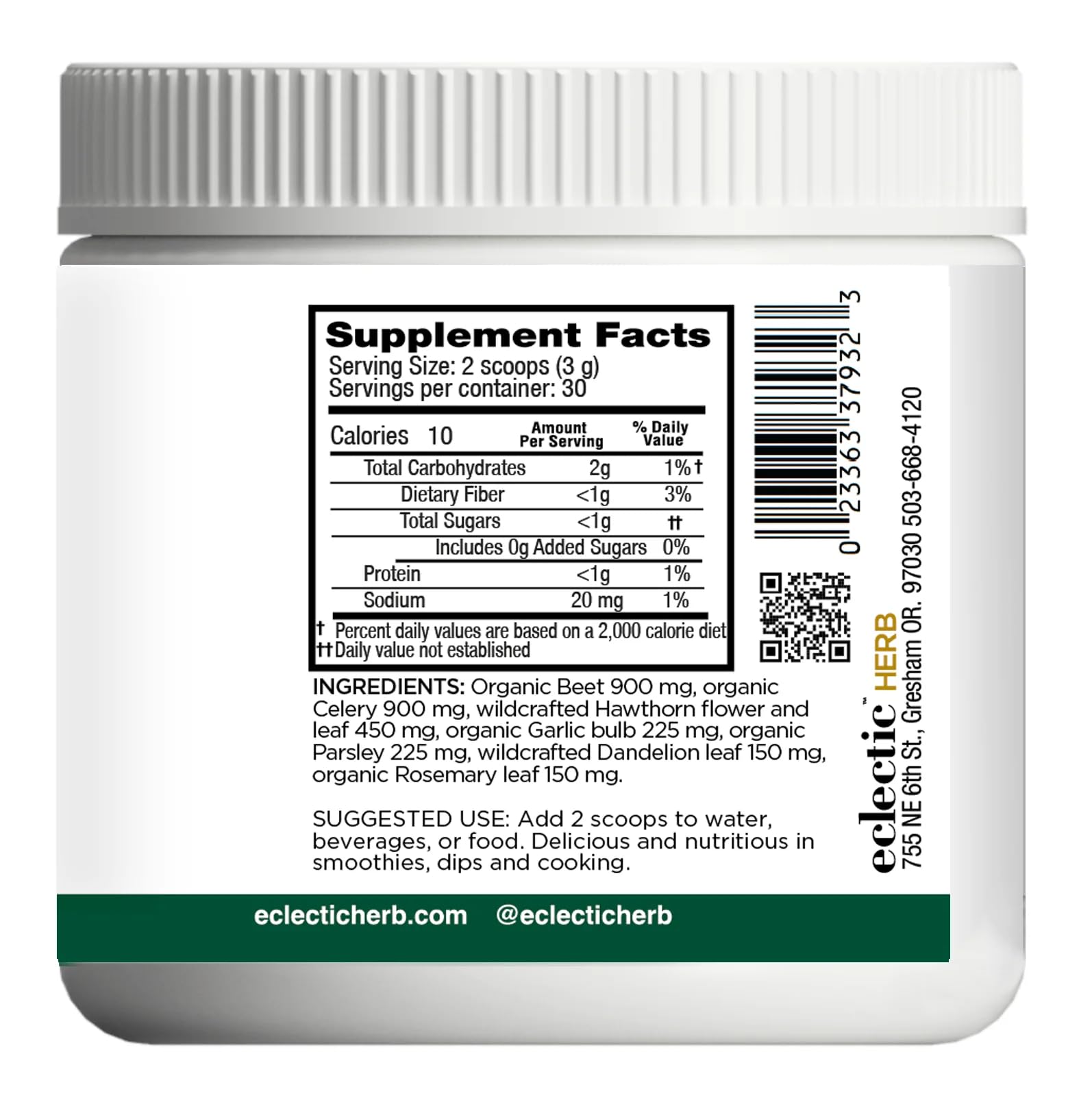 Foto 5 pulgar | Suplemento Eclectic Institute Hbp Complete Powder 90 G - Venta Internacional.