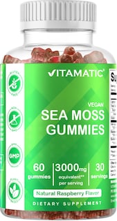 Foto 5 | Gomitas De Musgo Marino Irlandés Supplement Vitamatic, 60 Unidades - Venta Internacional.