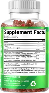 Foto 6 | Gomitas De Musgo Marino Irlandés Supplement Vitamatic, 60 Unidades - Venta Internacional.