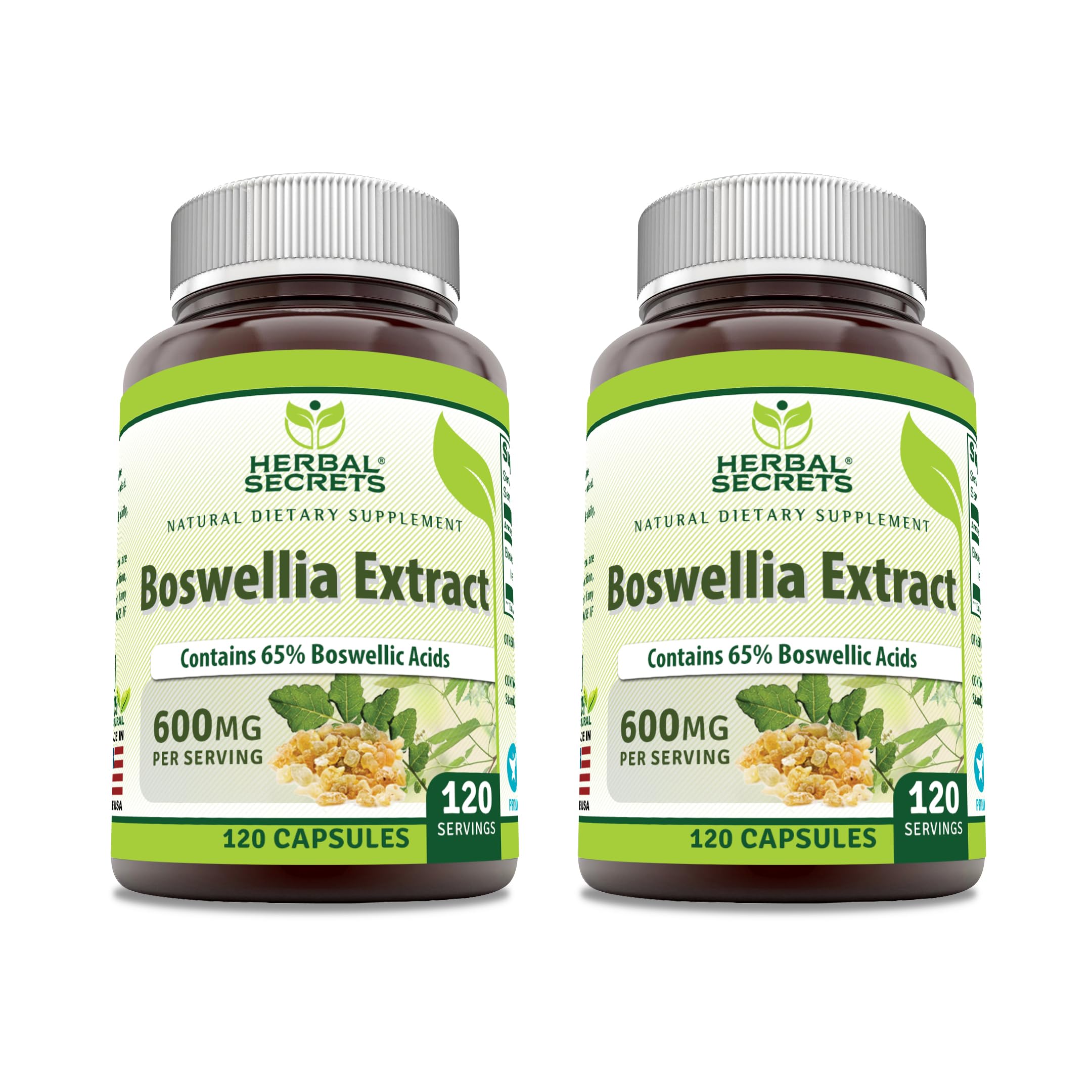 Foto 2 pulgar | Suplemento De Extracto De Boswellia Serrata De Herbal Secrets 600 Mg - Venta Internacional.
