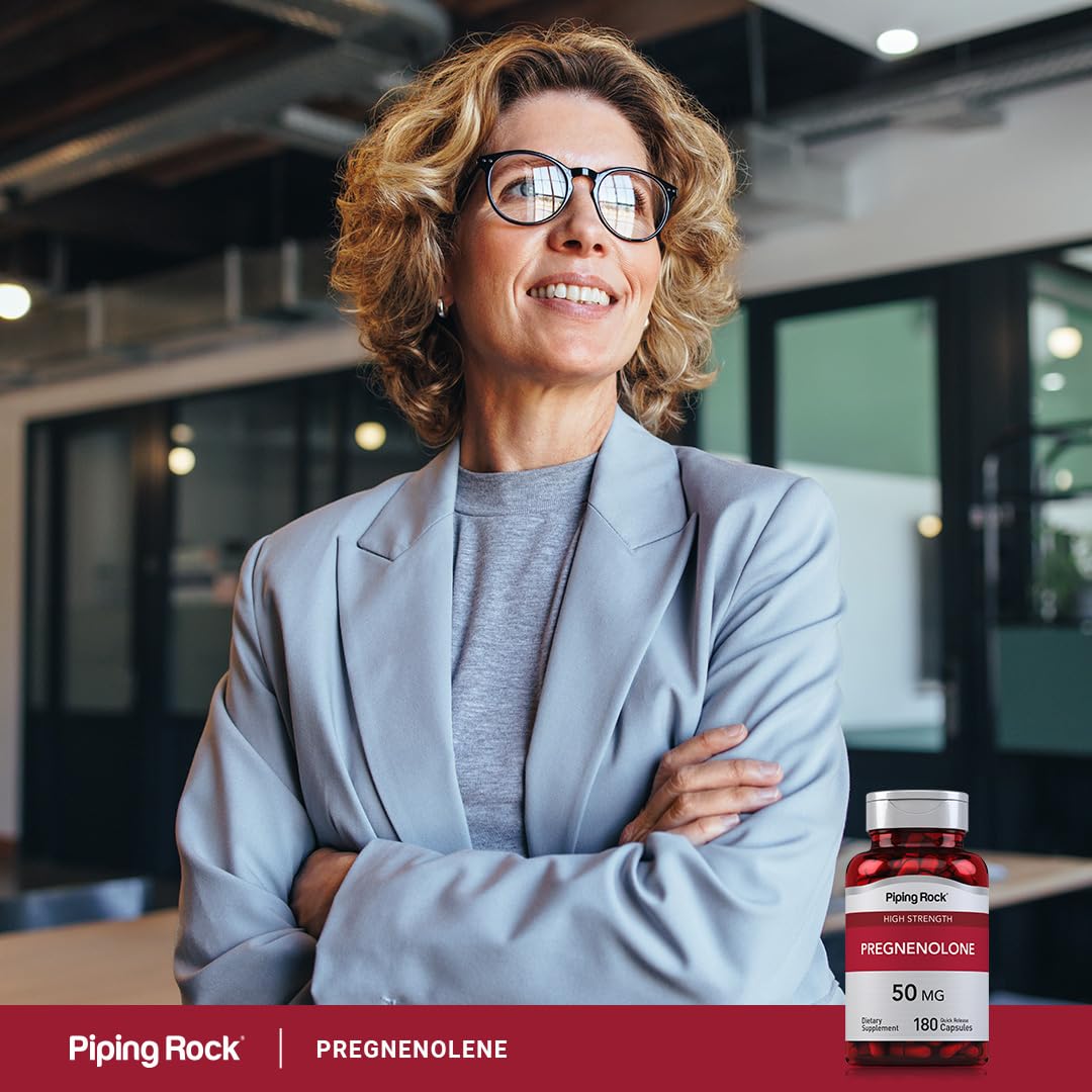 Foto 6 | Suplemento Piping Rock Pregnenolona 50 Mg 180 Cápsulas - Venta Internacional.