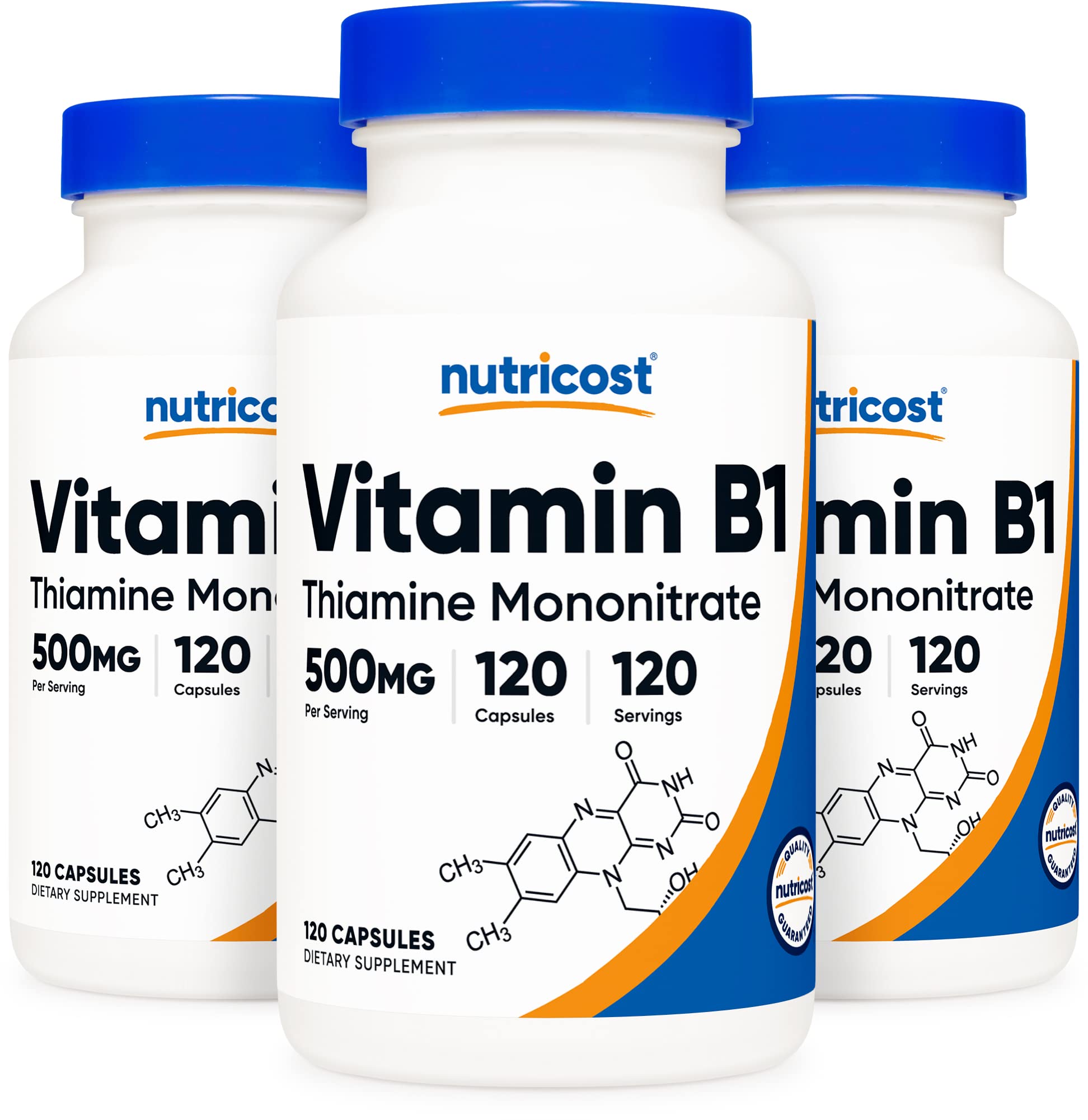 Foto 1 | Suplemento Nutricost De Vitamina B1 (tiamina) 500 Mg 120 Cápsulas - Venta Internacional.