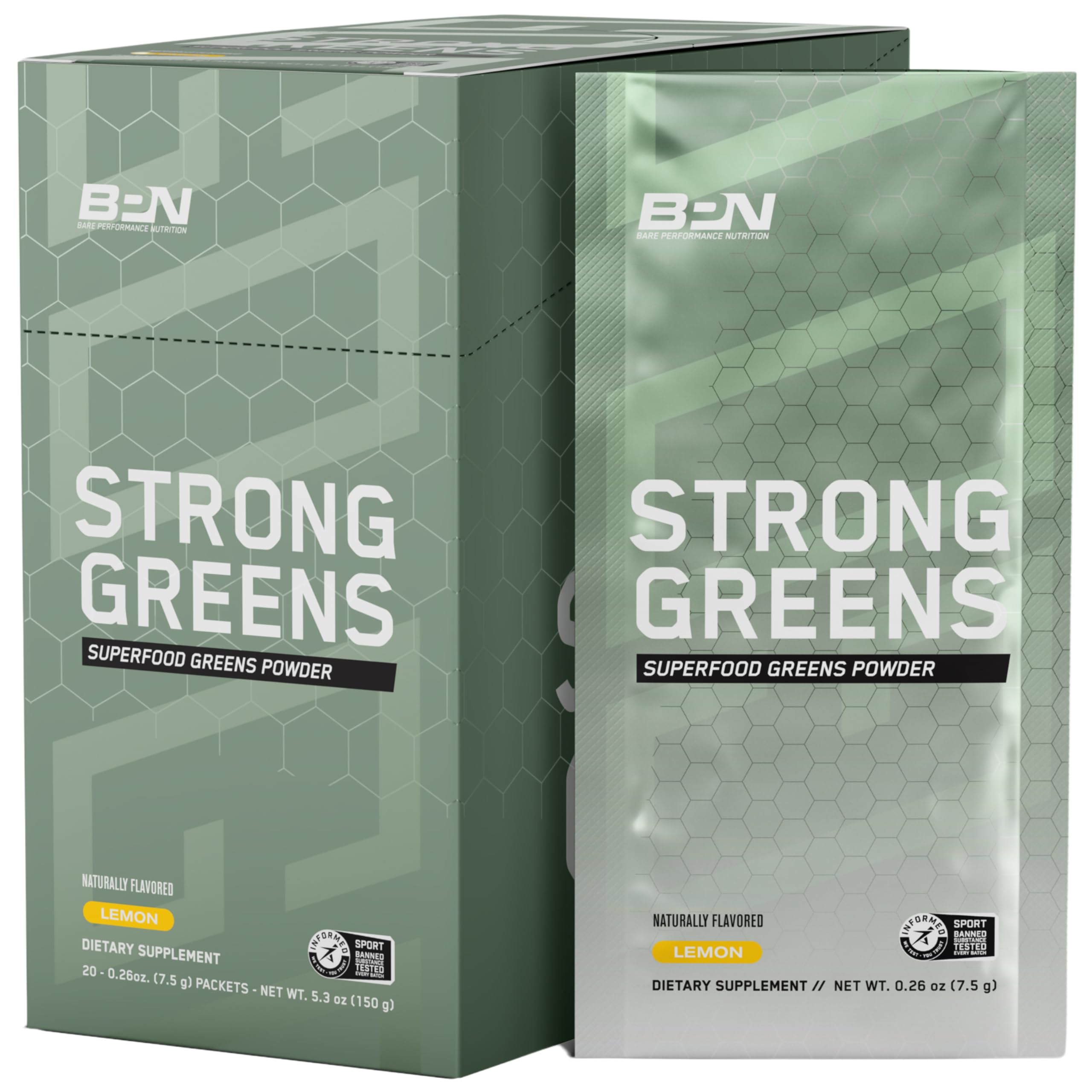 Foto 2 pulgar | Mezcla De Bebidas En Polvo Superfood Greens Bare Performance Nutrition - Venta Internacional.