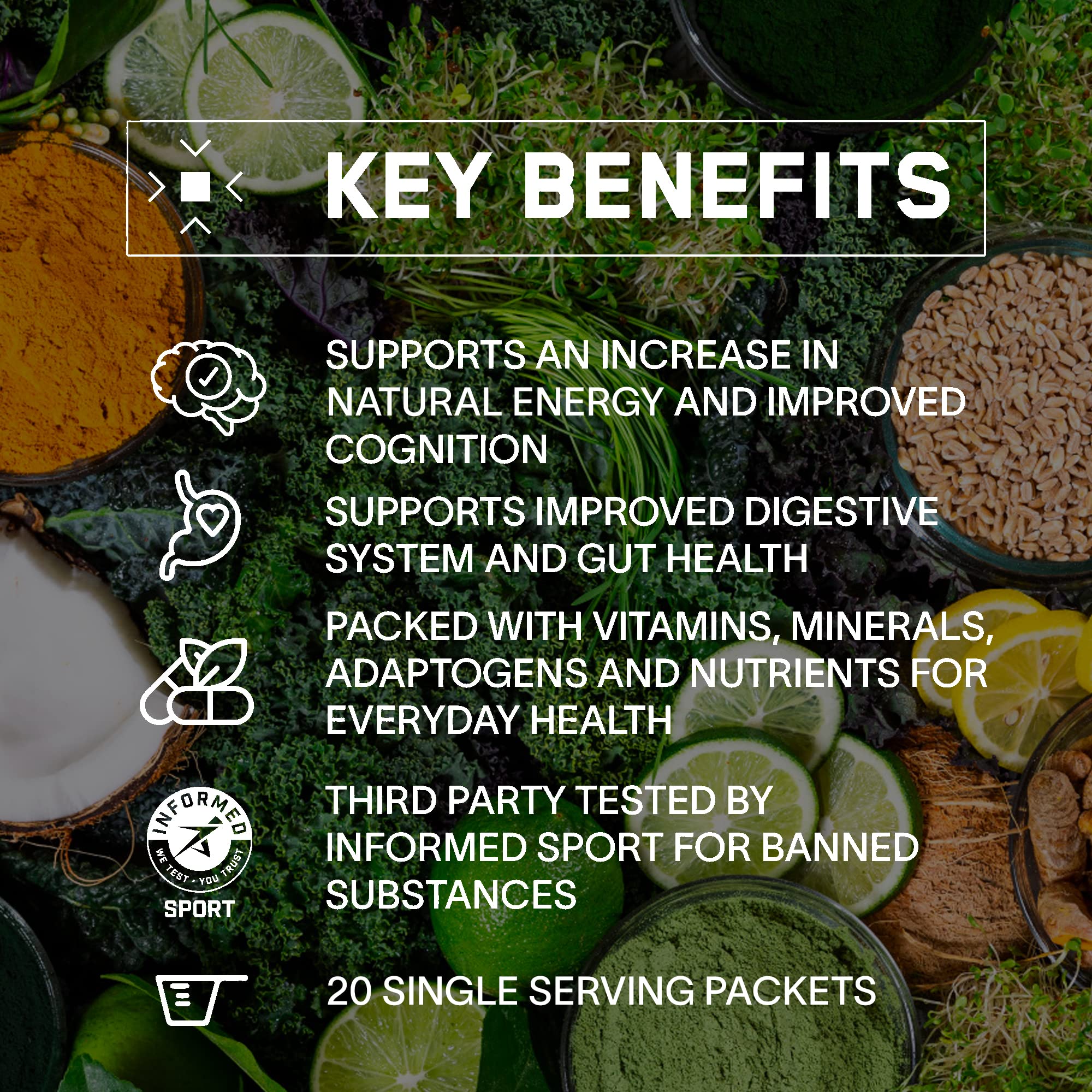 Foto 4 pulgar | Mezcla De Bebidas En Polvo Superfood Greens Bare Performance Nutrition - Venta Internacional.