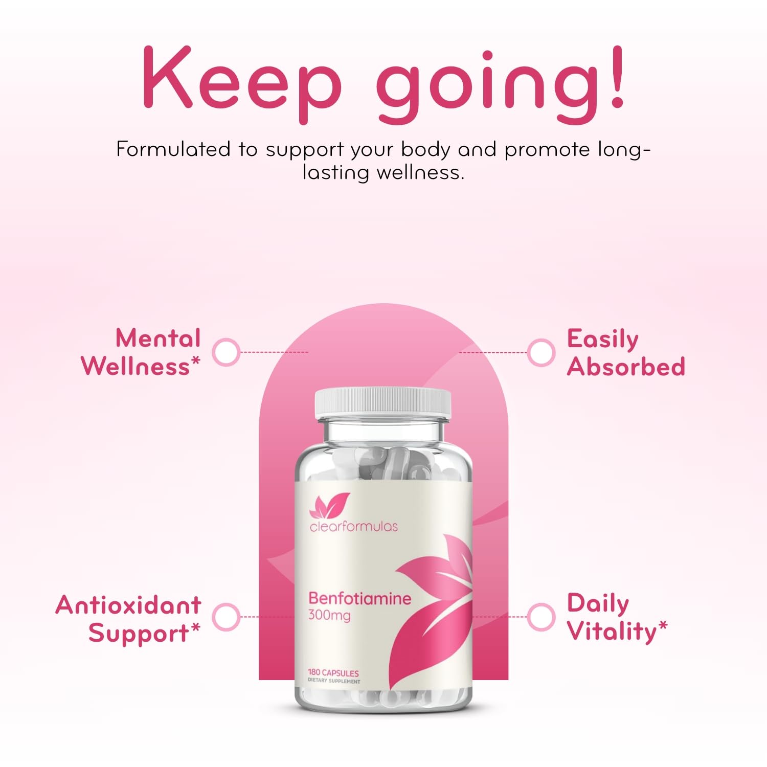 Foto 5 | Suplemento Clearformulas De Vitamina B1 De Alta Absorción 300 Mg - Venta Internacional.